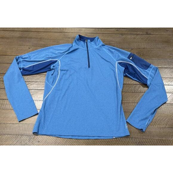 REI Women's Blue 1/4 Zip Top - Polyester Activewear RN#37249 - Size M - Picture 1 of 9